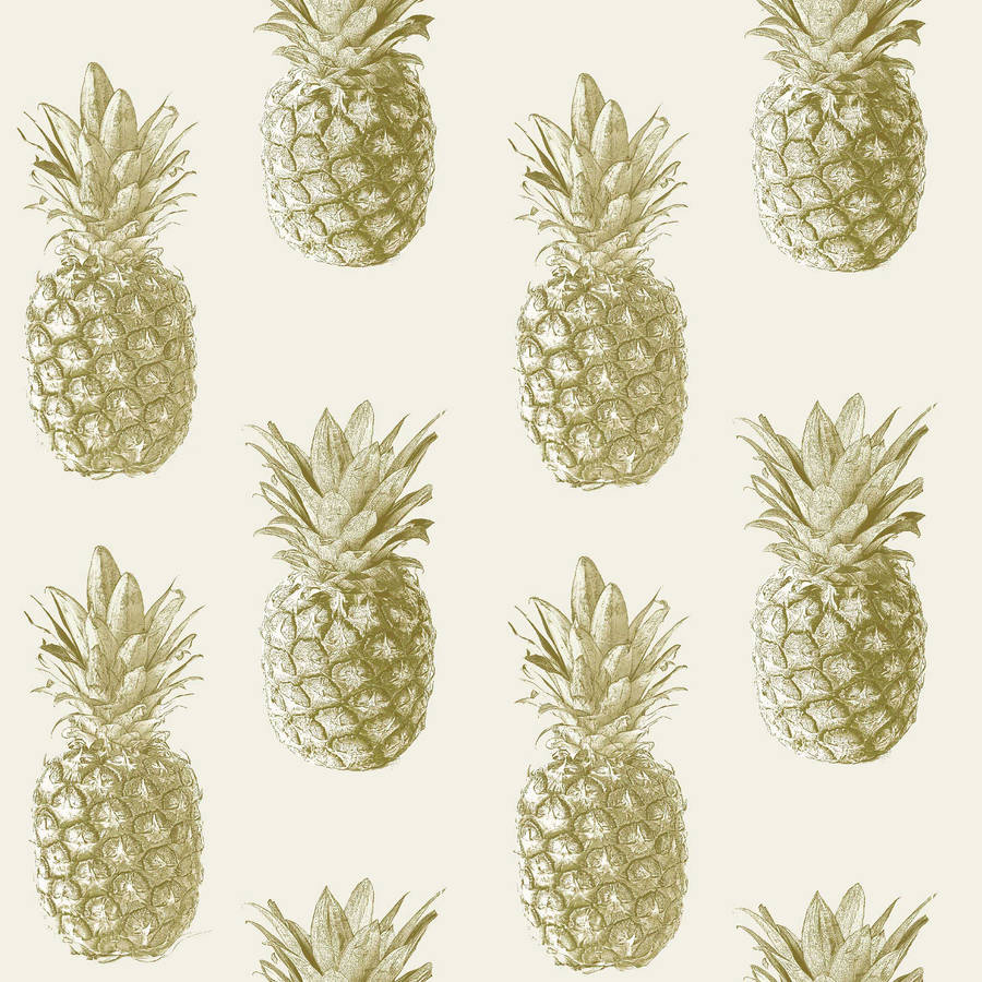 Sweet Pineapple Pattern Painting. Wallpaper