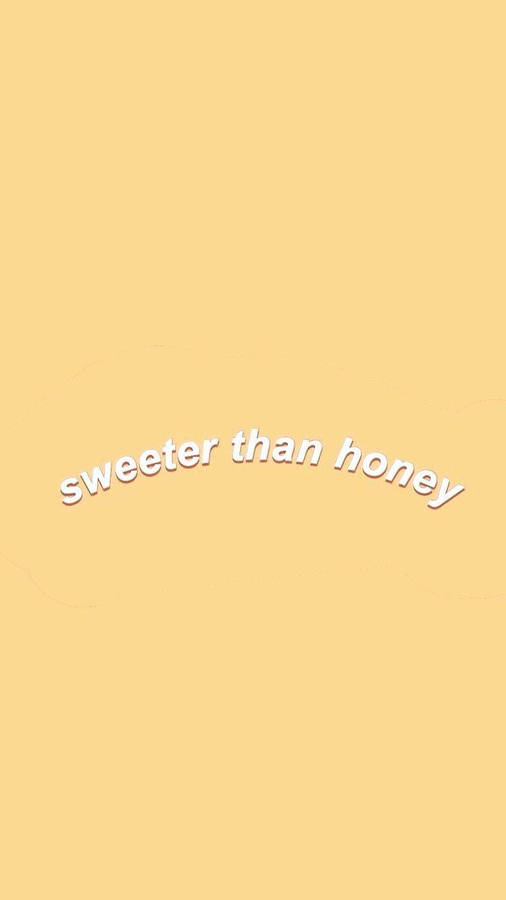 Sweeter Than Honey Pastel Aesthetic Wallpaper