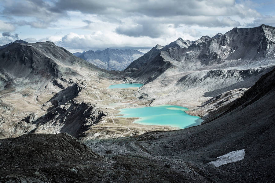 Swiss Alps And Blue Lake Wallpaper