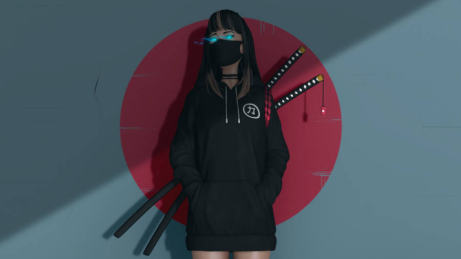 Sword Wielding Samurai Ready To Face His Foes Wallpaper