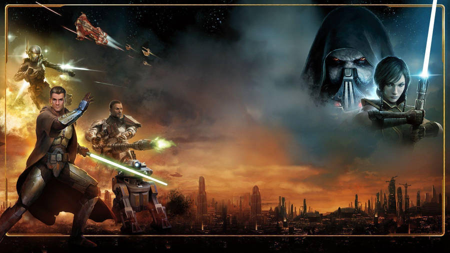 Swtor Sith And Jedi Poster Wallpaper