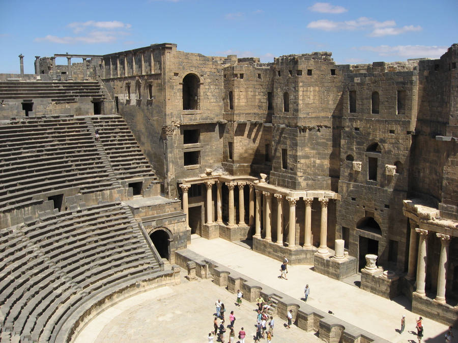 Syria Bosra Theater Wallpaper