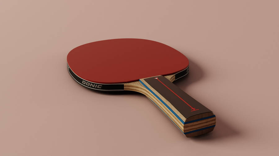 Table Tennis Paddle 3d Model Wallpaper
