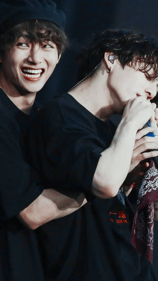 Taekook Bts V Hugging Jungkook Wallpaper