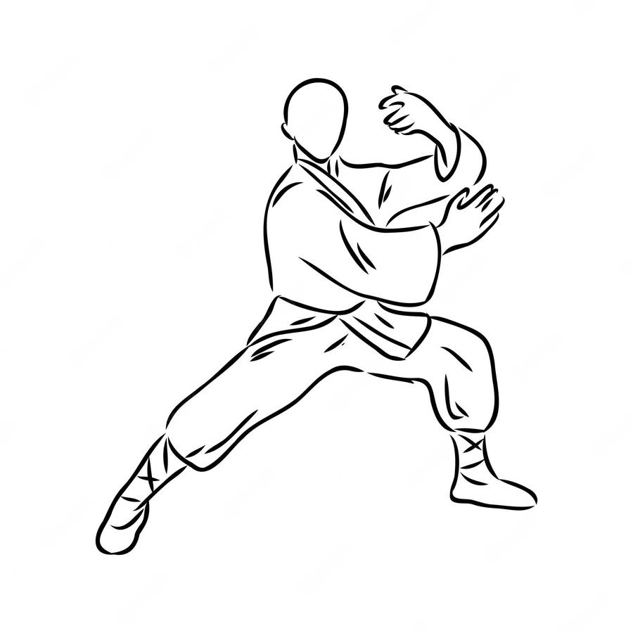 Tai Chi Drawing Wallpaper