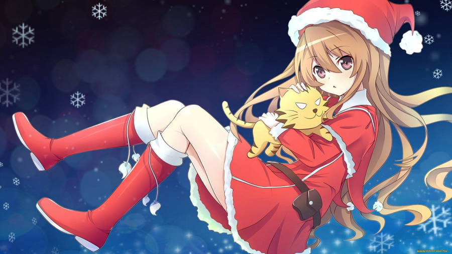 Taiga Aisaka Anime Christmas Wallpaper