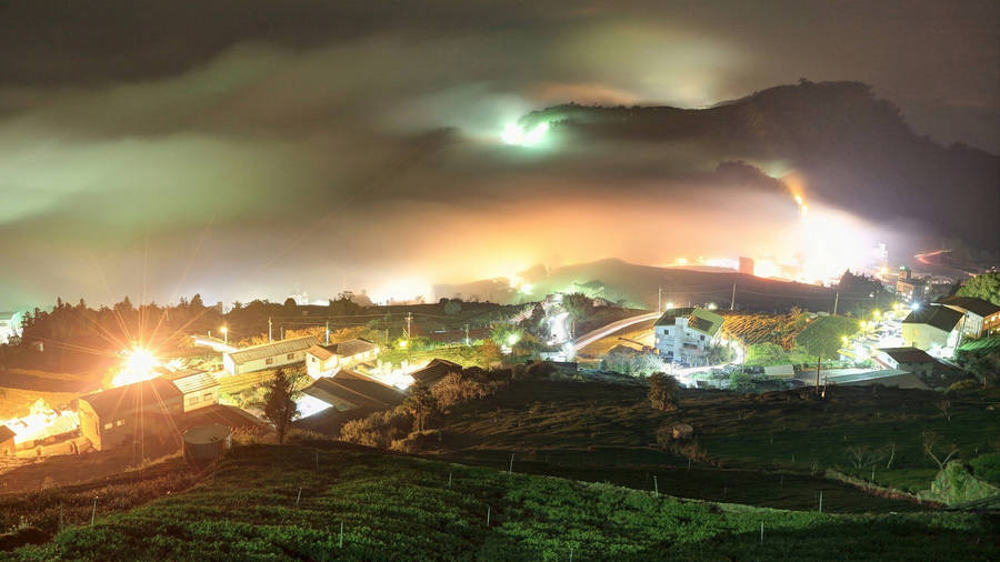 Taiwan Landscape At Night Wallpaper