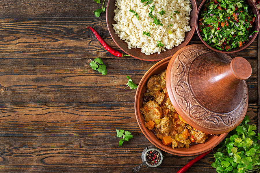 Tajine With Rice And Herbs Wallpaper