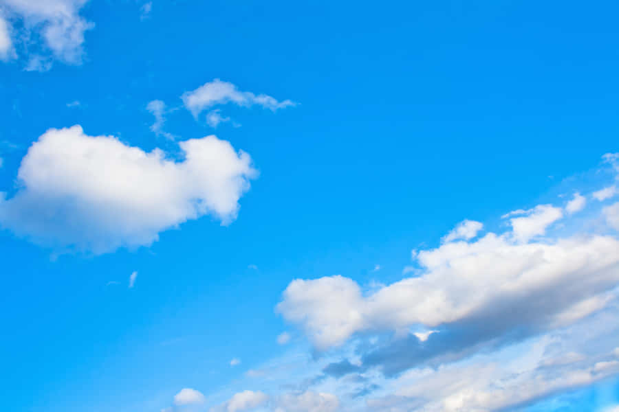 Take A Break And Enjoy The Panoramic Beauty Of Blue Skies Wallpaper