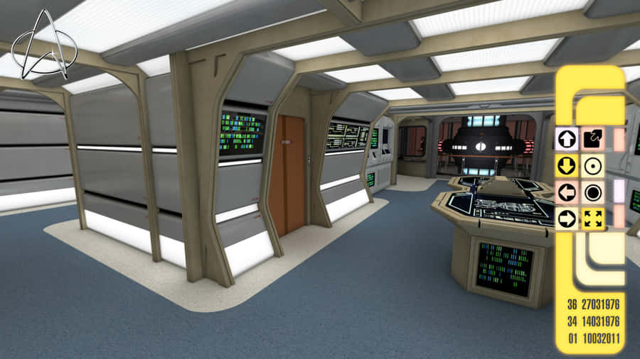 Take A Look Inside The Iconic Bridge Of The U.s.s Enterprise Wallpaper
