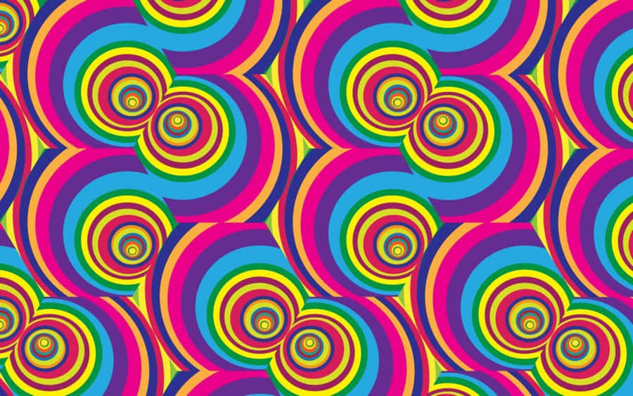 Take A Step Back In Time And Enjoy The Groovy Retro Style Wallpaper