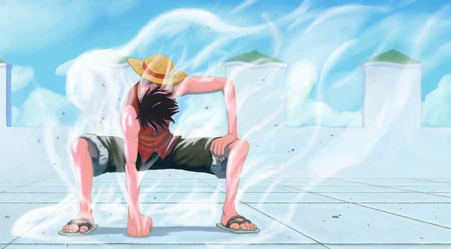 Take A Trip To A World Of Adventure With The Infamous Cool Luffy! Wallpaper