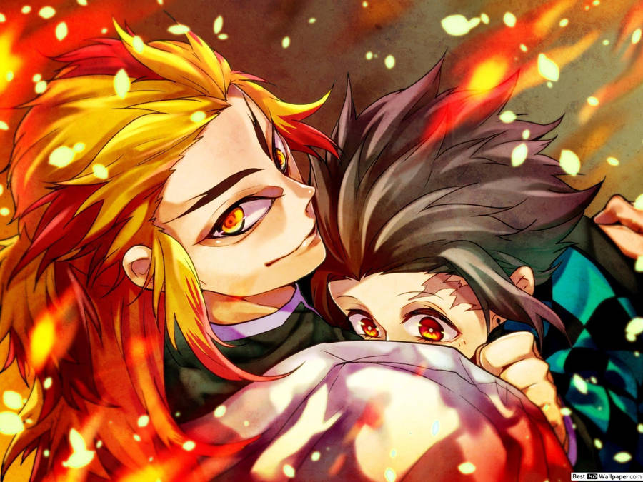 Take Courage In The Power Of Friendship With Sabito. Wallpaper