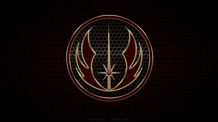 Tales Of The Jedi Logo On Back Backdrop Wallpaper