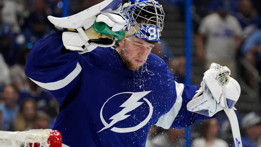 Tampa Bay Lightning Team Andrei Vasilevskiy Wallpaper