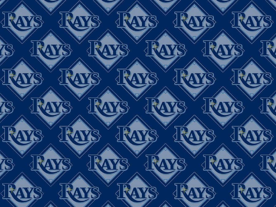 Tampa Bay Rays Blue Pattern Wallpaper