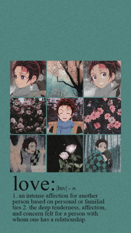 Tanjiro Aesthetic Love Description Wallpaper