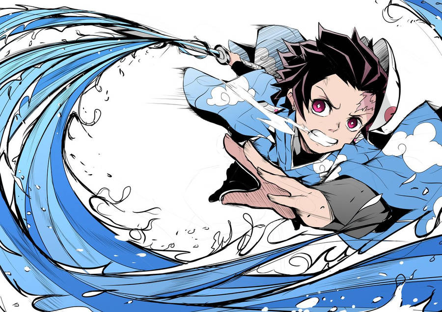 Tanjiro Water Breathing Wallpaper