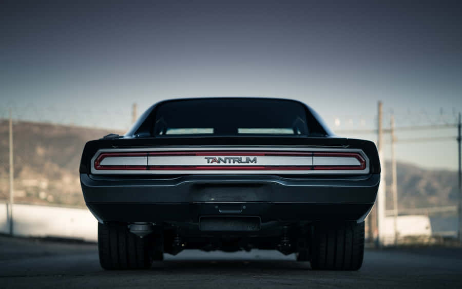 Tantrum Muscle Car Rear View Wallpaper