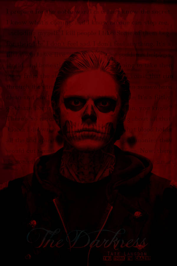 Tate Langdon Red Darkness Wallpaper