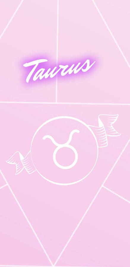 Taurus Pink Background Wallpaper