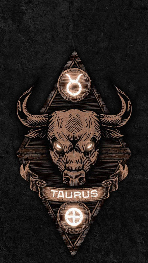 Taurus Wooden Diamond Wallpaper