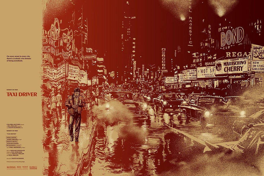 Taxi Driver Creative Movie Poster Wallpaper