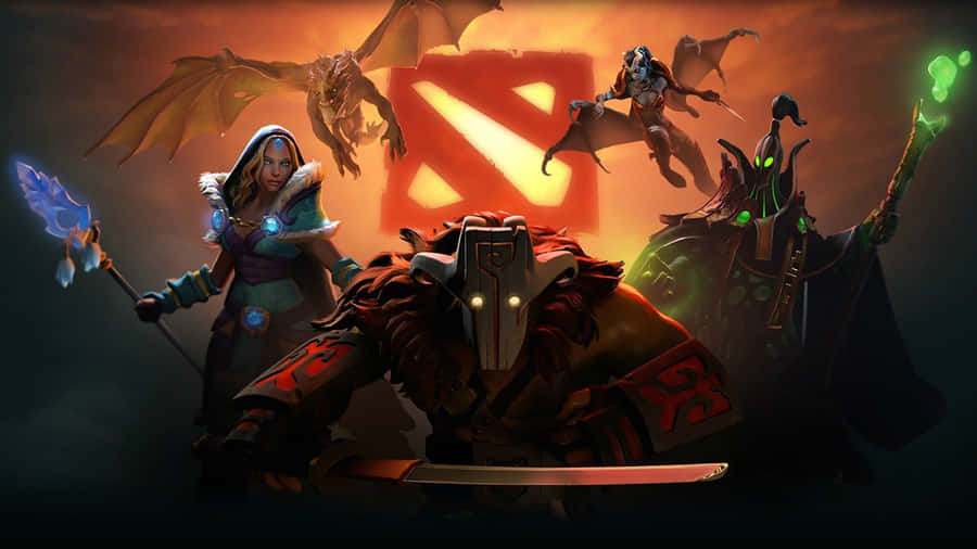 Teamwork Is Key To Success In Dota 2 Wallpaper