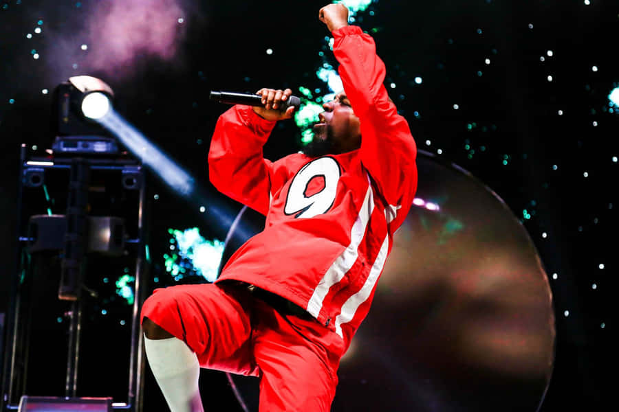 Tech N9ne Performing Livein Red Wallpaper