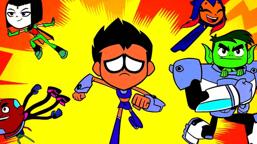 Teen Titans Cute Poster Wallpaper