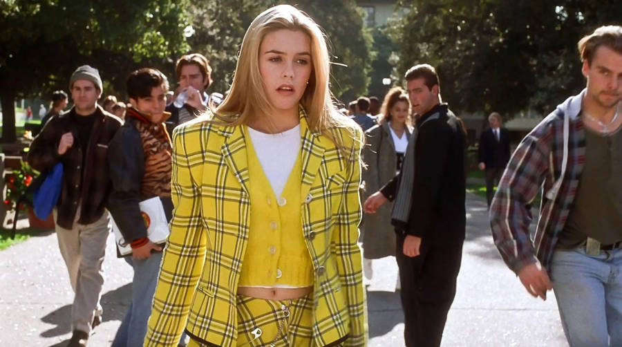 Teenage Girl Cher Horowitz Iconic Outfit Wallpaper