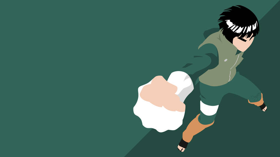 Teenager Rock Lee Vector Wallpaper