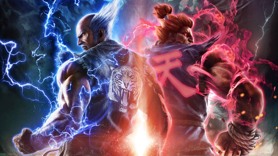 Tekken Heihachi Mishima And Akuma Wallpaper