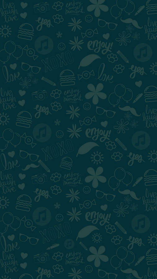 Telegram Cip Art Green Background Wallpaper