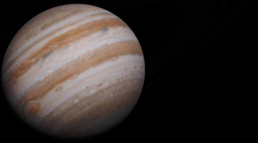 Telescopic View Of Jupiter Wallpaper