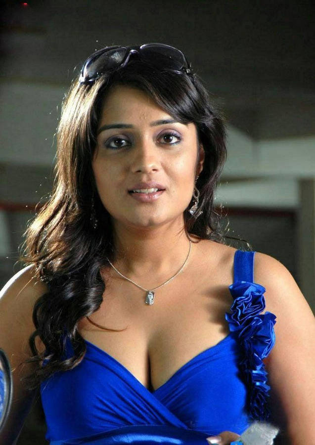 Telugu Heroines Blue Dress Wallpaper