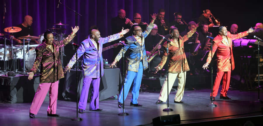 Temptations Concert Performance Wallpaper