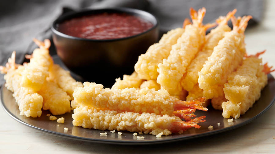 Tempura And Ketchup Wallpaper