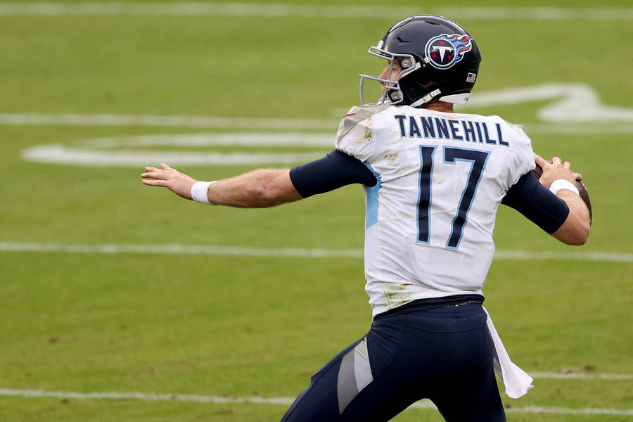 Tennessee Titans Ryan Tannehill Consistent Quarterback Footballer Wallpaper