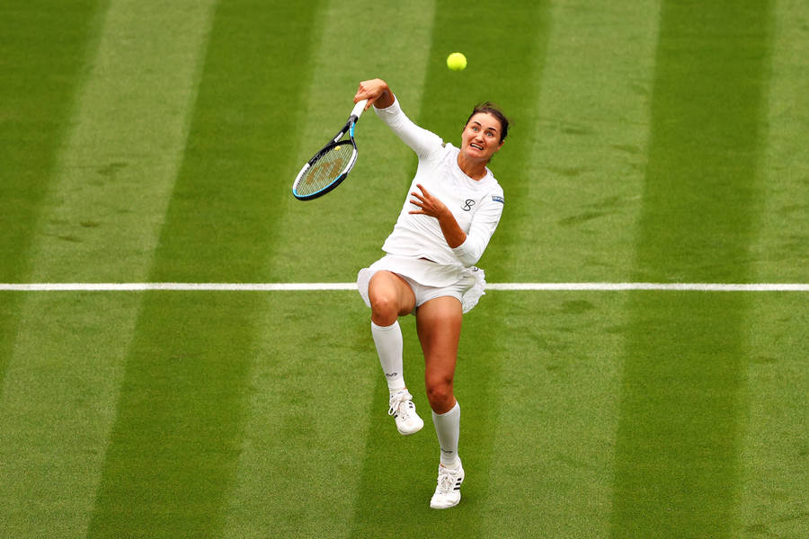 Tennis Player Monica Niculescu Full Body Wallpaper