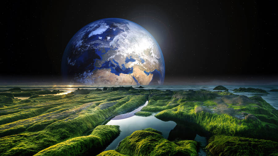 Terraformed Moon Live 4k Uhd Wallpaper