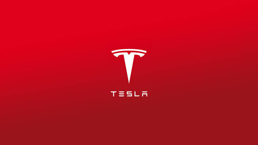 Tesla Full Hd Red Wallpaper