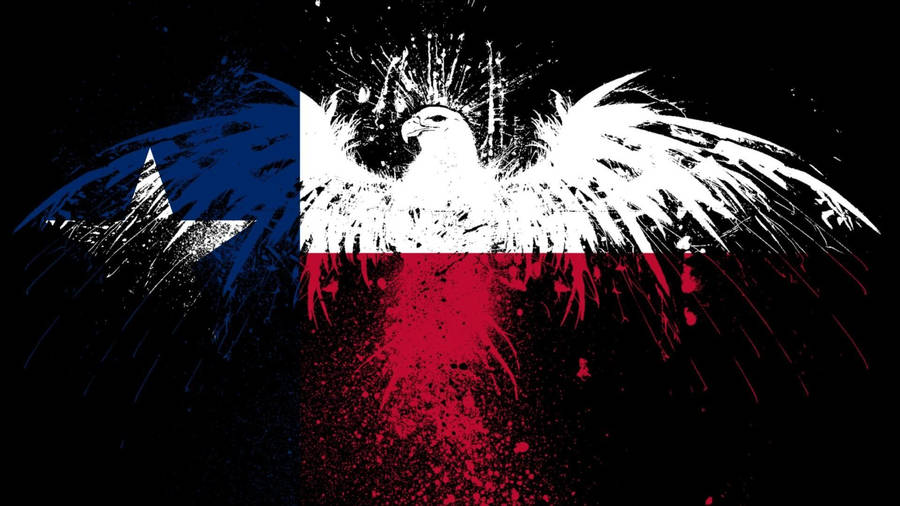 Texas Country Flag Eagle Wallpaper