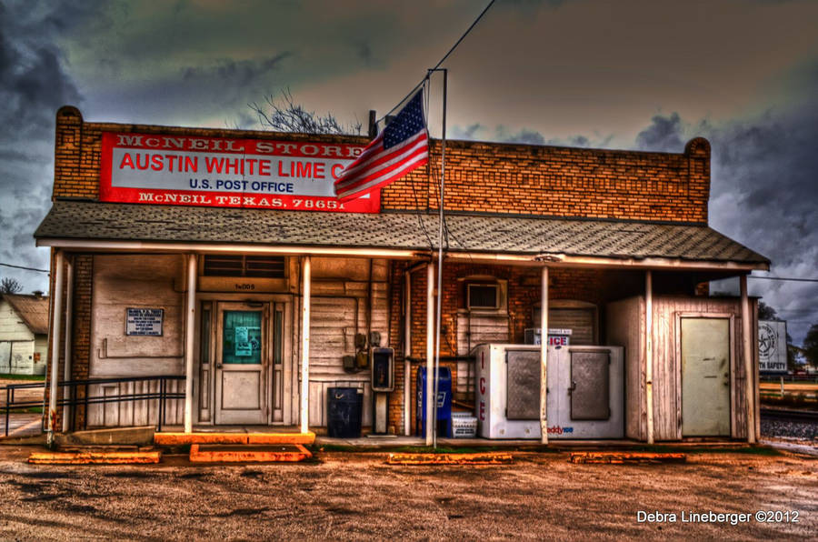 Texas Country Side Store Wallpaper