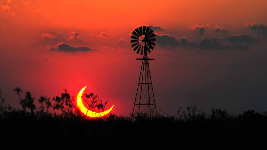 Texas Country Sunset Wallpaper