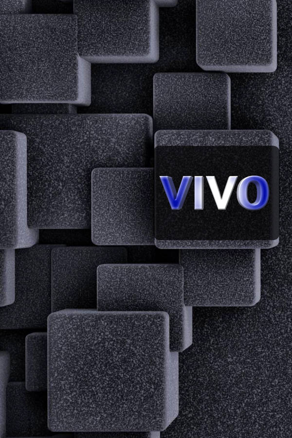 Textured Black Blocks Vivo Y20 Wallpaper