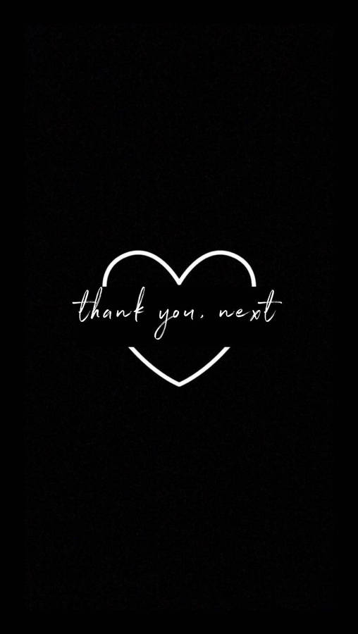 Thank You Next Cute Dark Girly Wallpaper