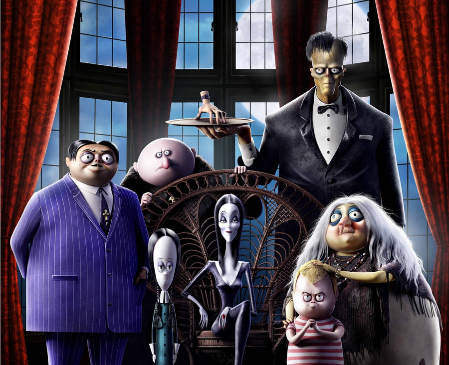 The Addams Family Creepy Poster Wallpaper