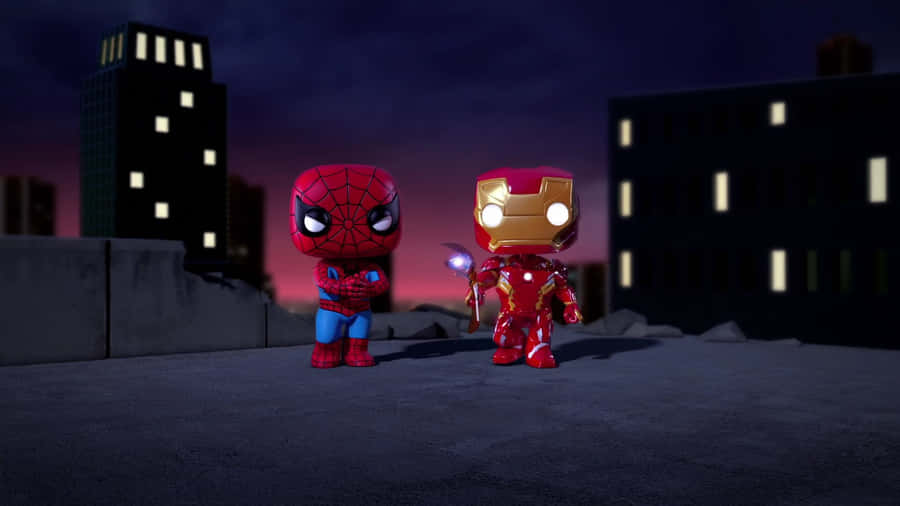 The Amazing Spider Man And Iron Man, Protecting The World Wallpaper