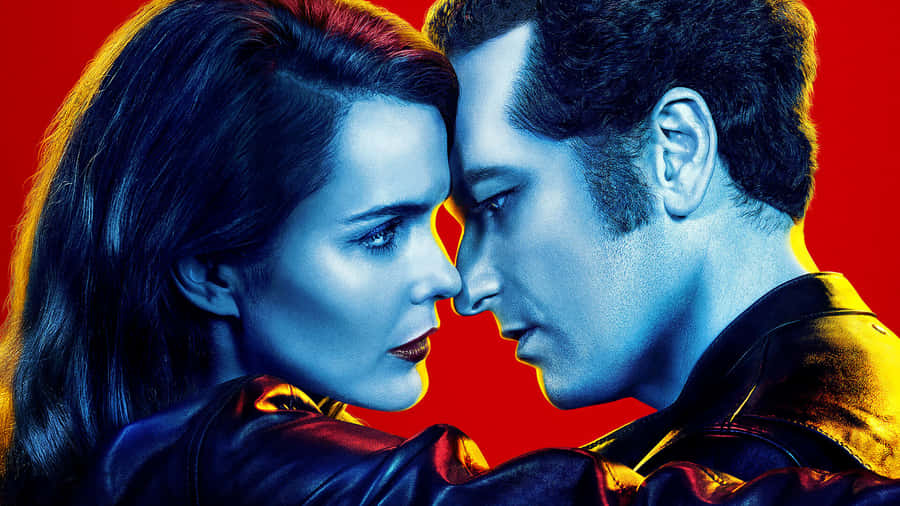 The Americans T V Show Promotional Art Wallpaper